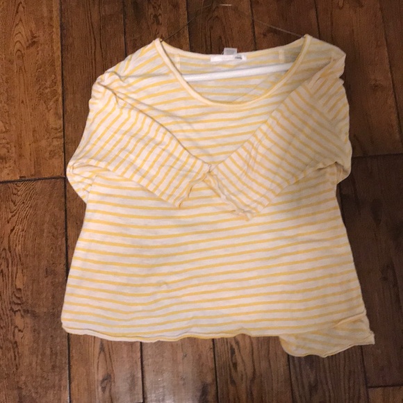 Yellow and white stripe swing top - Picture 3 of 4